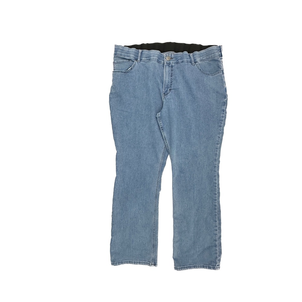 Lee‎ Womens 24W Medium Wash Straight Leg Jeans Comfort Waist Blue